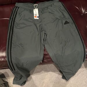 adidas Originals Gray Sweatpants with Black Stripes